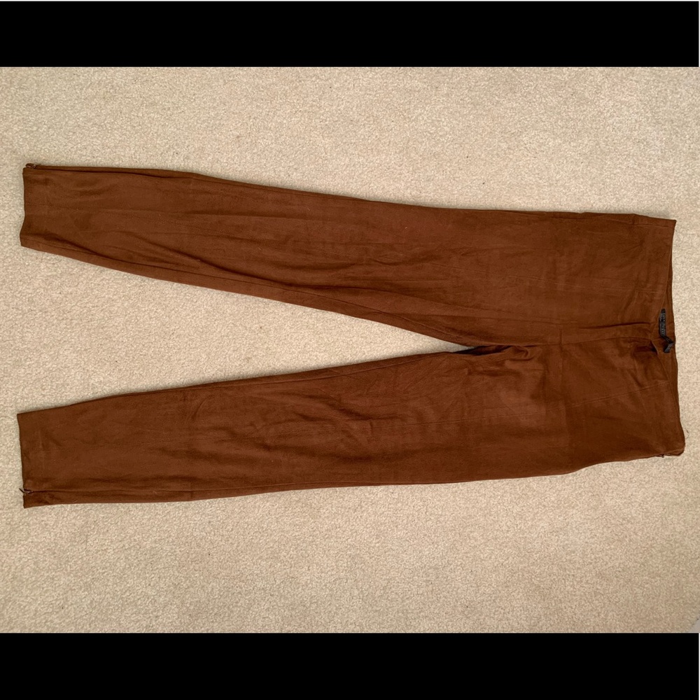 Zara brown chocolate legging pants size M